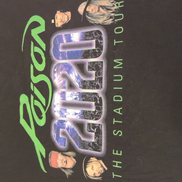 Poison 2020 Stadium Tour T-Shirt - Picture 1 of 5